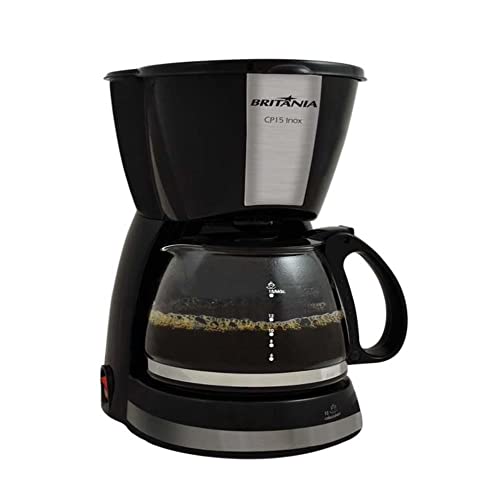 Cafeteira, CP15, 15 xicaras, Preto, 110V, Brit&acirc;nia