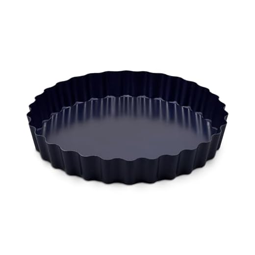 Zyliss E980197 nonstick lös bas tårta burk | 25 cm/10 tum | kolstål | mörkblå | kakburk/bakplåt/bakplåt/kakform | diskmaskinssäker | 5 års garanti