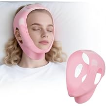 Anti Snore Chin Strap Upgraded Cool Edition, Adjustable Chin Strap for Sleeping,Anti Snore Solution,Adjustable and Breathable Stop Snoring Head Band for Men Women, Pink