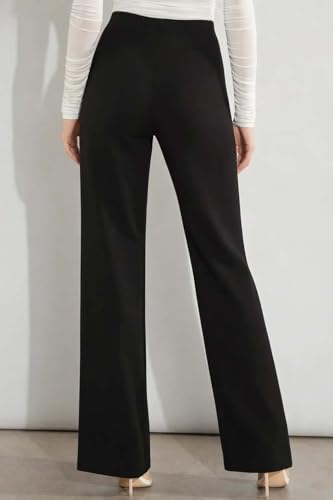 Image of KOTTY Women's High-Rise Straight Fit Stretch Pants for Office, Casual and Smart Wear