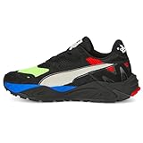 Puma Men's RS-Trck x NFS Lace Up Sneakers Shoes (Puma Black-Puma White-Fizzy Apple) (us_Footwear_Size_System, Adult, Men, Numeric, Medium, Numeric_9)