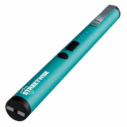 Streetwise Pain Pen 25 000 000 Volts Stun Gun for Self Protection - Tactical Stun Pen for Women and Men USB Rechargeable Battery Indicator Durable Clip Compact and Concealable for Protection