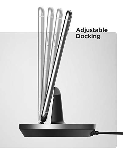 Galvanox Iphone Charger Stand (Mfi Certified) Fast Charging Lightning Desktop Holder Dock With Built-In Usb C Cable And Usb-C 20W Power Adapter For Apple Iphone 8/8 Plus/X/Xs/Xr/11/12/13/14 Pro Max #TOP3