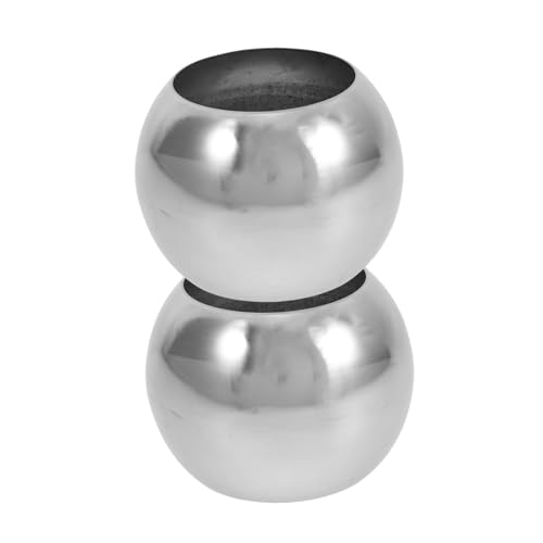 VICASKY Stainless Steel Hollow Ball 2pcs Garden Balls Holes Decorative Mirror Polished for Garden