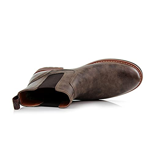 Image of Polar Fox Men's Classic High-Top Chelsea Boot | Stylish Slip-On Ankle Boot for Dress, Casual & Formal Wear