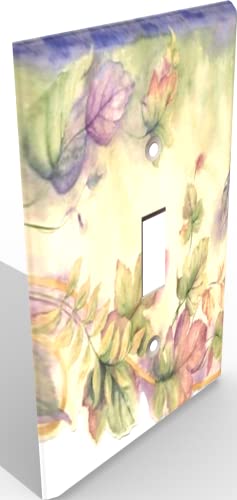 Snazzyswitch Colorful Leaves Decorative Light Switch Cover - Single Toggle Wall Plate #TOP2