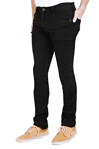 Image of Stretchable Denim Comfort Fit High Rise Basic 5 Pocket Jeans Pant for Men