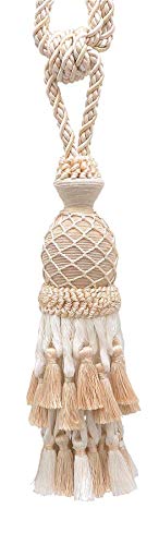 Alzapaños de cortina grandes para salones luminosos Colección Imperial II Seashell 5055