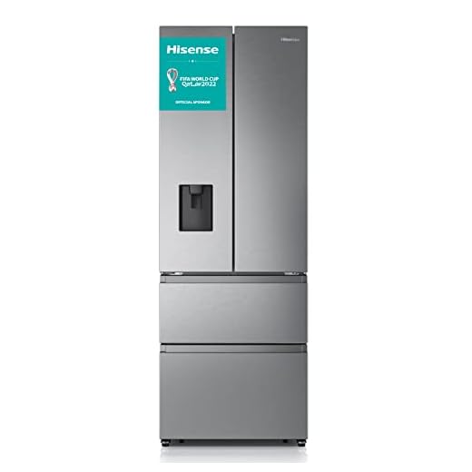 Hisense RF632N4WIE Frigorífico Premium Inverter, French Door, Con dispensador, No Frost, 2 Metros,Cajón, 337Litros, Sistema de flujo de aire, Acabado Inox