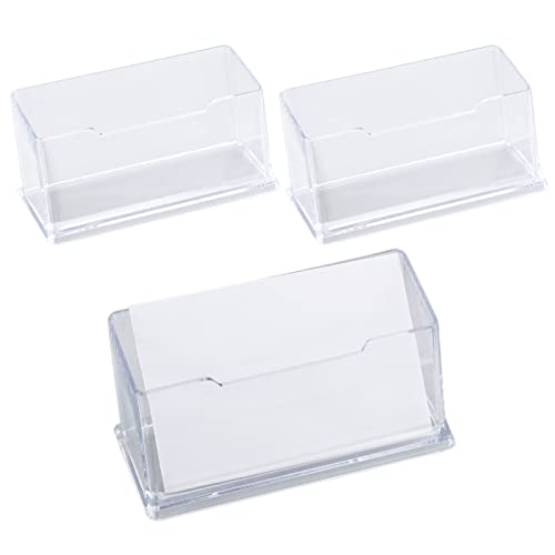 Soporte Acrílico para Tarjetas de Visita   3 Unidades, Organizador de Colección para Oficina