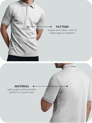 Image of GRECIILOOKS T-Shirt | Regular Fit Polo T-Shirt for Men | Plain T Shirt | Casual T Shirt for Men | Men's T Shirt | Stylish Men's T Shirts | Half Sleeve T Shirt