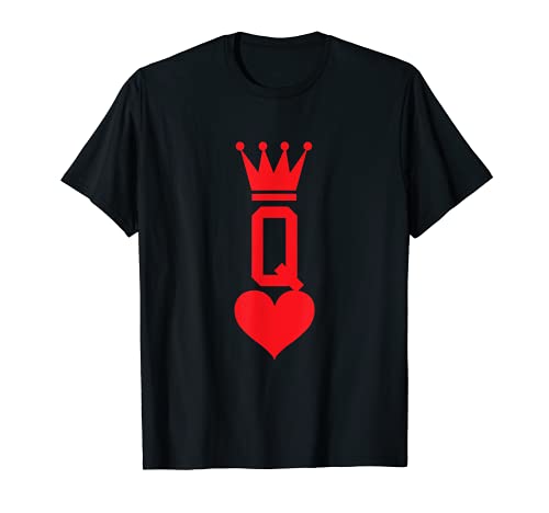 Reina de Corazones Regalo Tarjeta de Juego Disfraz de Halloween Camiseta