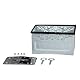 GEARMONSTER Autoradio Einbaurahmen Universal 2 DIN Metallrahmen Halterung Auto Radio Montage Rahmen Radioblende Einbausatz für Doppel DIN Auto Radio, Auto DVD Player, GPS Navigation