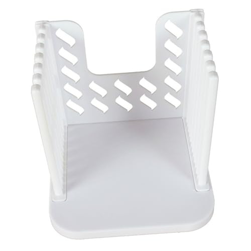 NOLITOY Affettatrice per Pane in Plastica Resistente con Vassoio Raccogli Briciole Utensile Compatto per Taglio Uniforme di Toast e Pane in Casa e Hotel