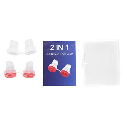 Preisvergleich Produktbild Brrnoo Anti Schnarch Luftreiniger, verbesserte Nasenreiniger, Stopper hilft Schnarchen, Nase Luftfilter rot