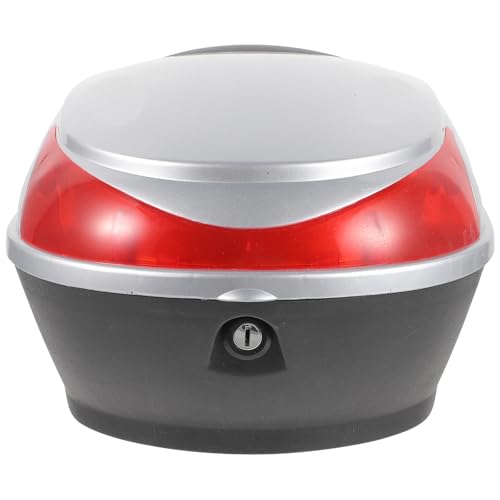 MERRYHAPY Baúl para Motocicleta y Vehículo Eléctrico en Color Plata con Gran Capacidad