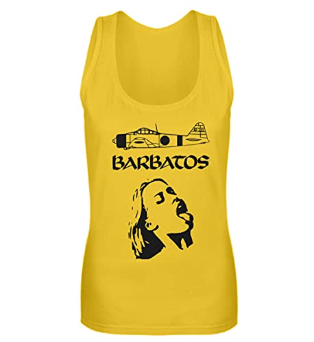 Débardeur Barbatos pour femme haut sans manches jaune XXL style metal alternatif