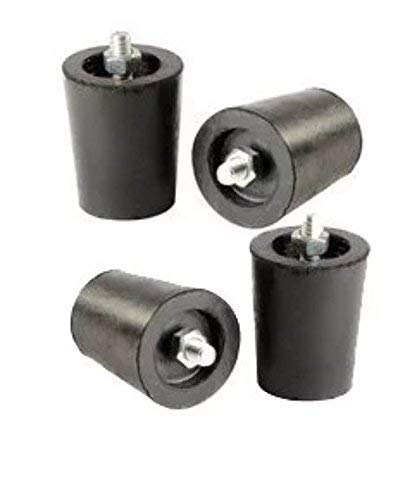 New Trend Rubber LPG Gas Stove Legs with Inner Stainless Steel Nut - Bolt (Black) - Set of 4 Pieces (B0CKJ53PVF) Amazon Price History, Amazon Price Tracker