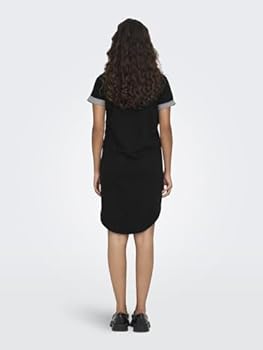 ONLY ONLLUCY LIFE S/S JRS NOOS - Vestido Ligero - Black/negro