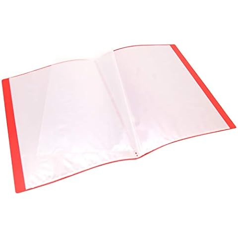 WAYTEX 931412 Document Protector A4 60 Pockets 30 Pockets Polypropylene Cover Red Cover