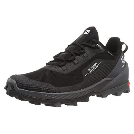 SALOMON Cross Over GTX, Zapatillas de Senderismo Hombre, Black/Magnet/Black, 41 1/3 EU
