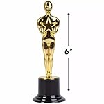 Rhode Island Novelty 6 inch Plastic Gold Movie Award Statue, One Per Order - Image 4