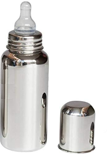 feeding bottle silver