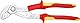KNIPEX Cobra Wasserpumpenzange, verchromt, 250 mm, VDE, Muttern bis 46 mm, Rohre bis 52 mm, Feinverstellung per Knopfdruck, 87 26 250