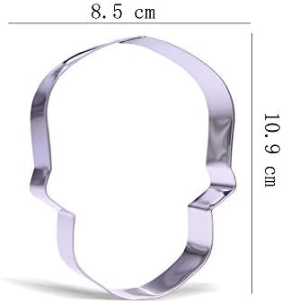 4.3 inch Skull Cookie Cutter - Stainless Steel image 4