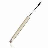 TruGlide Stylus with Microfiber Tip for new iPad, iPad Mini, iPhone 5, iPhone 4, Kindle Fire, Samsung Galaxy Tablet and Smartphone, Nook, all Touch Screen Tablets (Champagne Gold with Tether)