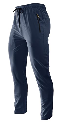 WENRONSTA Men's Lightweight Hiking Pants Quick Dry Water Resistant Breathable Athletic Running Jogger Track Active Sweatpants3
