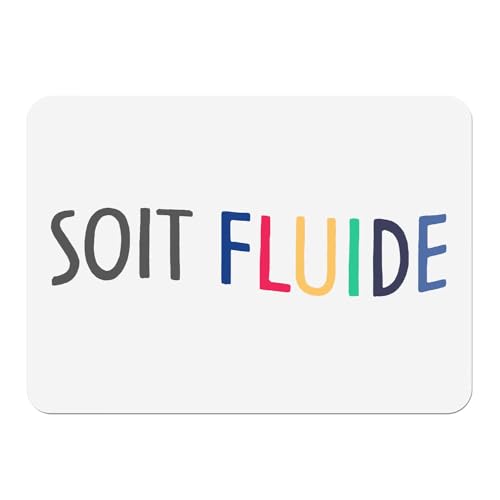 Napperons souples anti-rayures en liège blanc grand format 39,5x28,5cm thématique Pride x4 - 2