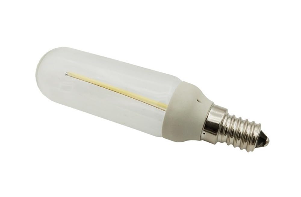 1fortunate lights, Paquete de 50 bombillas de filamento LED AC220V T30 E14/E12 1W/2W/4W lámpara de tubo en T regulable(6500K Cool White,220V E14 1W)
