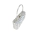 MAIRLOM Rhinestone Clutch Purses for Women Evening Wedding Formal - Pearl Clasp Handbag Crystal Gemstone Bag for Party Prom(Solid Silver)