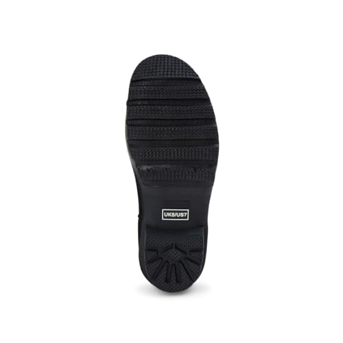 Jileon Womens Ankle Height Waterproof Rubber Rain Boots - Designed For Wide Feet & Wide Calves - Easy to Slip on and Off4