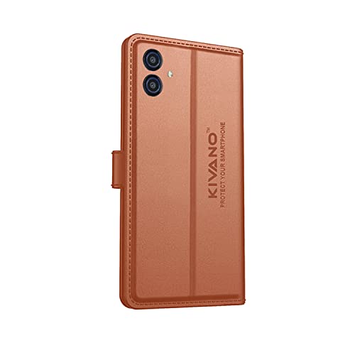 Image of KIVANO Samsung Galaxy A04 /M04 / F04 / A04E Flip Cover | Leather Finish | Inside Pockets & Inbuilt Stand | Shockproof Wallet Style Magnetic Closure Back Cover Case For Mobile