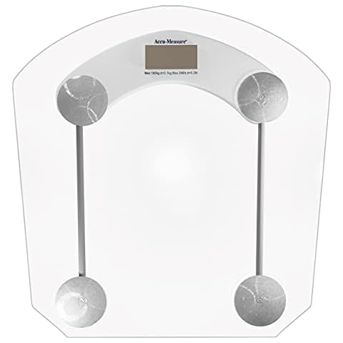 Accu-Measure Digital Scale - Accurate and Precise - Bathroom and Home Scale - Track Your Progress - Easy to Store - Up to 400 Pounds Cover
