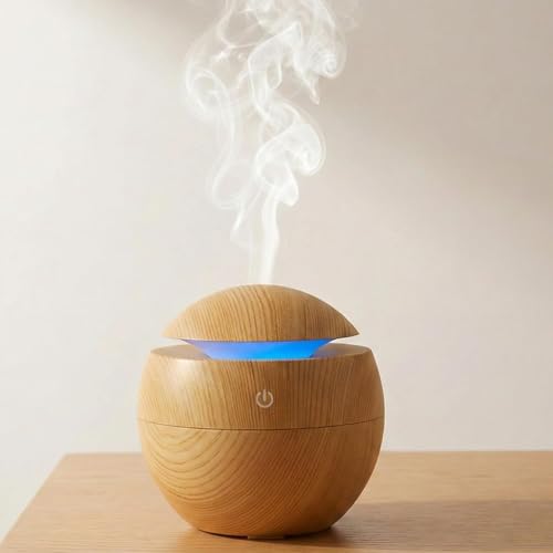 Image of Essential Oil Diffuser for Home 300ml, Ultrasonic Aroma Oil Diffuser for Home Electric with 7 LED Light, Cool Mist Air Humidifier & Fragrance Diffuser (Multicolor)
