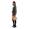 Prada Womens Soft Calfskin Leather Triangle Quilted Sand Beige Mini Handbag Tote