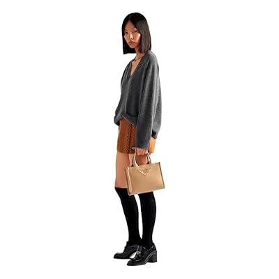 Prada Womens Soft Calfskin Leather Triangle Quilted Sand Beige Mini Handbag Tote