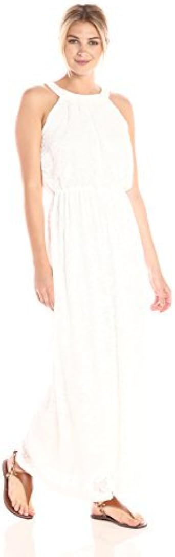 Lace Halter Maxi Dress 