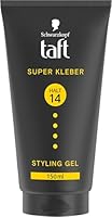 Schwarzkopf TAFT Gel Super Kleber (150ml), Haargel mit sofortiger Haftung für einen Klebstoff-ähnlichen Halt, schonend für Haar und Kopfhaut, veganes, Haarstyling-Gel
