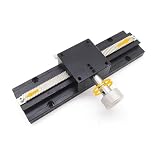 Tavolo Scorrevole A Corsa Lunga Sull'asse X, Scanalatura A Coda Di Rondine Di Precisione Manuale LWX25/40/60/80 Piattaforma Di Regolazione Fine Di Precisione Nera(Lwx40-l250(stroke 210mm))