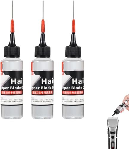 3 Hair Clipper Oil, 60ml Trimmer & Clipper Oil,Rust-Proof Clipper Oil for Hair Trimmers, Odorless and Friction Reducing Trimmer Oil,Lightweight Shaver Clippers Oil for Barbers Home,Reduces Friction