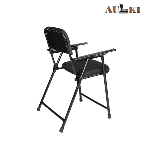 Image of CTABWT (E-12) Folding Study Chair, Adjustable Writing Pad, Work from Home, Educational Centre, Office, Study, College, School, Classroom, Home, (Black)