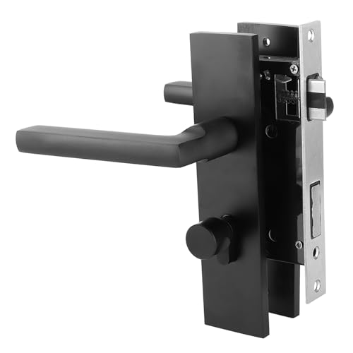 Serrure de porte de chambre silencieuse KUIDAMOS avec clés en noir