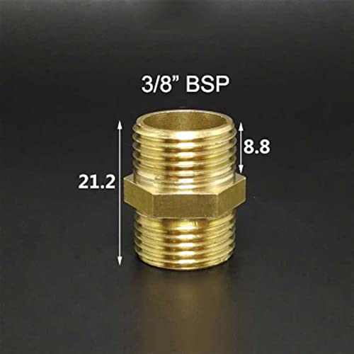 Acoplador hexagonal macho de latón BSP No3 con reductor igual para tuberías 3