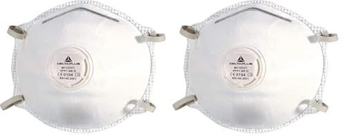 DELTA PLUS prot.respiratoria - Juego mascarilla filtrante ffp1 con válvula (10u) (Paquete de 2)