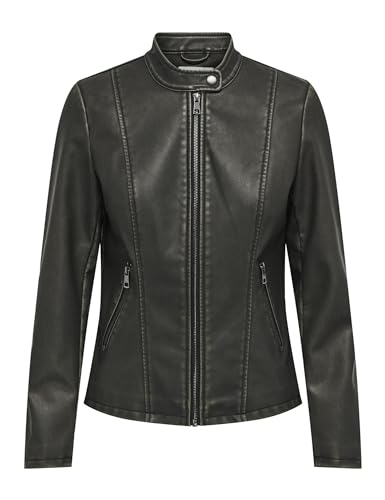 Veste en cuir synthétique ONLY coupe ajustée pour structurer la silhouette