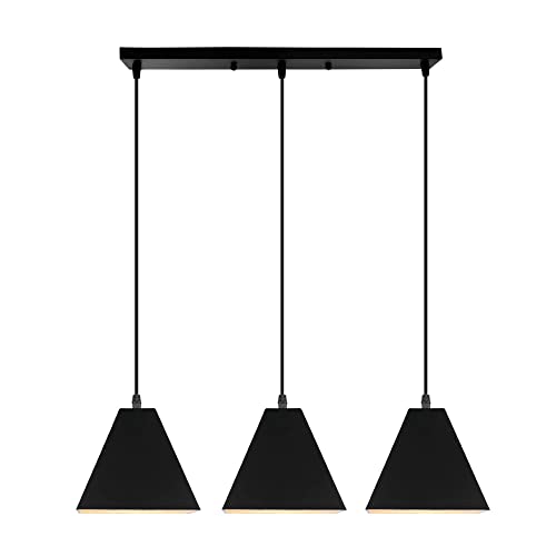 Suspension luminaire cuisine îlot triple pour éclairage de table
